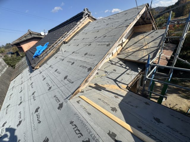 下條村S邸ルーフィング