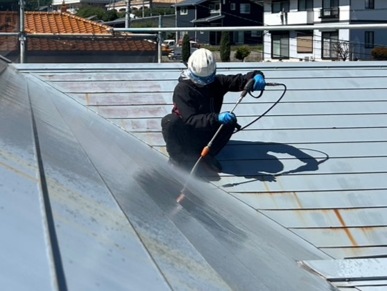 箕輪町Ｎ邸洗浄作業