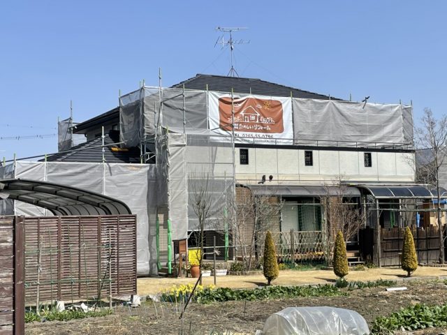 飯田市でダイワハウスの2色塗り分け外壁塗装が完成しました