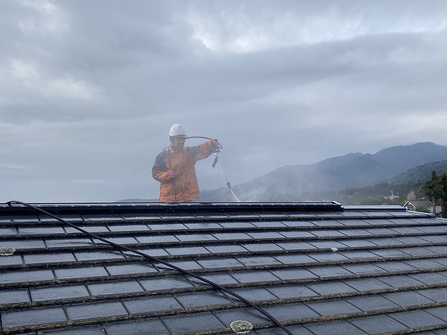 駒ヶ根市K邸洗浄作業