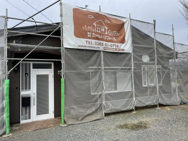 松川町でコロニアル屋根塗装工事完成しました