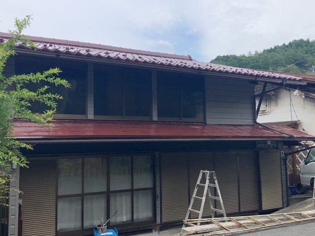 大桑村屋根塗装完成