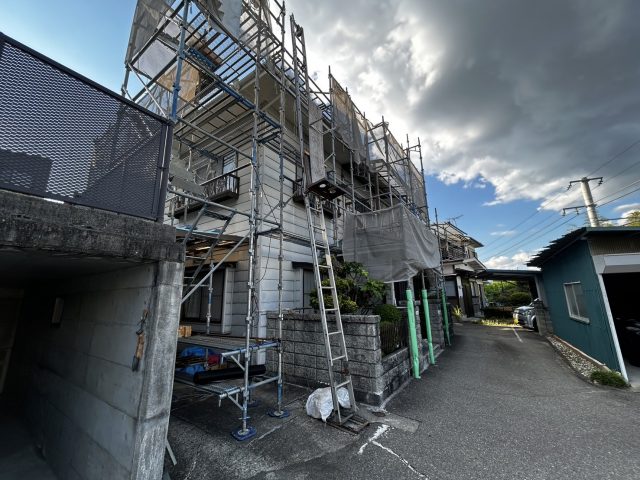 飯田市松尾屋根カバー足場