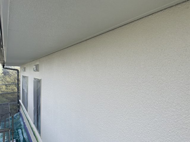 松川町外壁屋根塗装上塗り