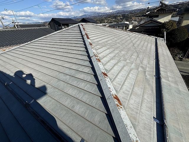 飯田市M様邸倉庫屋根塗装前