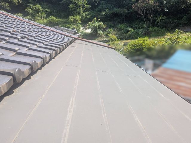 下屋根塗装-施工前