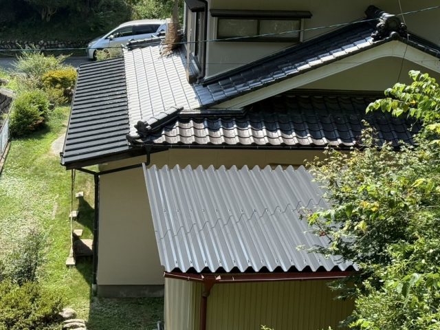 飯田市下屋根塗装-完成