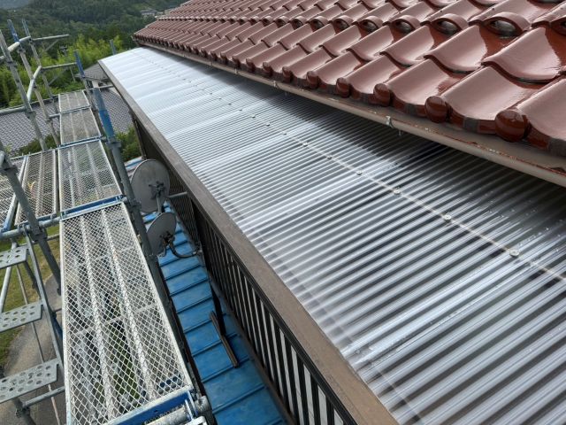 下條村S邸_波板交換完工