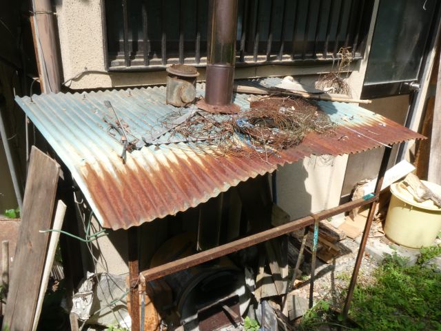 下條村波板張替え前