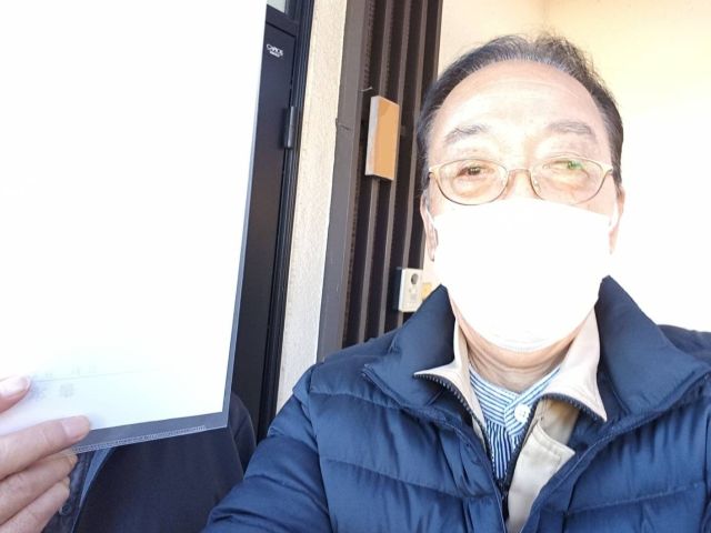 高森町　波ポリカを交換し「明るくなって満足」と喜んでくださいました