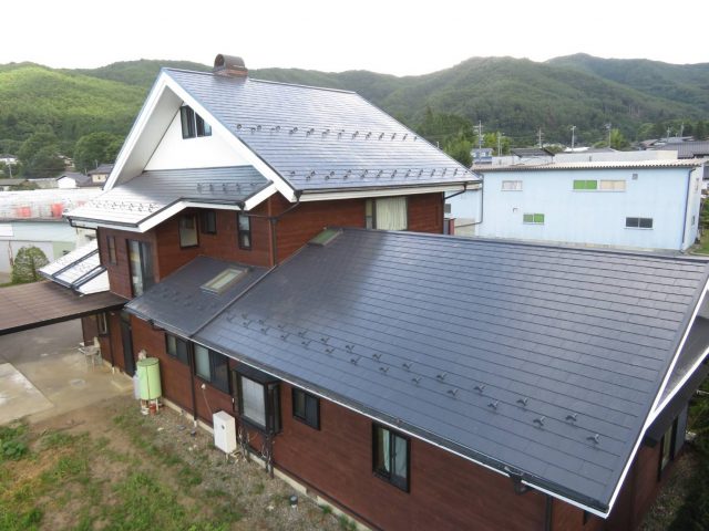 伊那市F邸屋根施工後