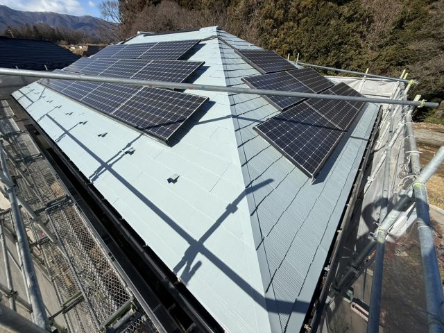 伊那市H邸屋根完成