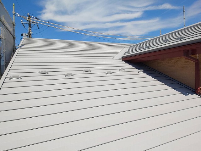 伊那市N邸屋根下塗り完了