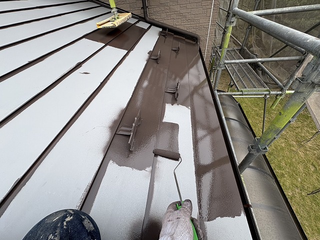 伊那市S邸中塗り