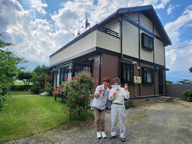 伊那市　セキスイ瓦の塗装を、きれいに仕上がった！と喜んでいただきました