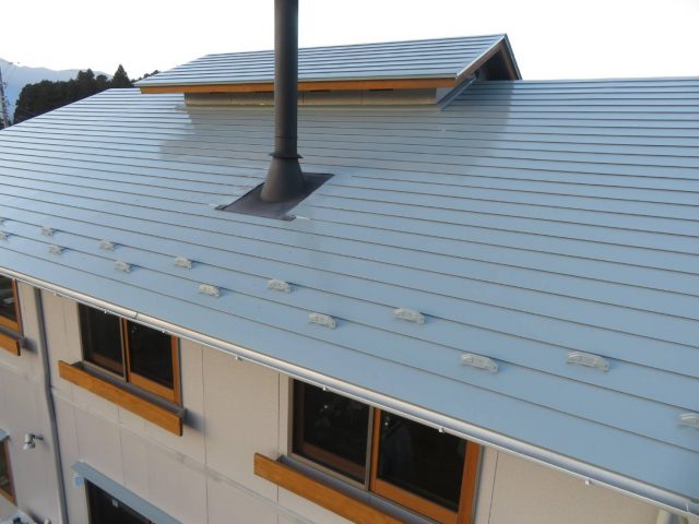 伊那市U邸屋根施工後