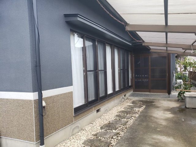 飯田市　K様邸にて外壁塗装、ミュールコートの塗り替えなどを行いました