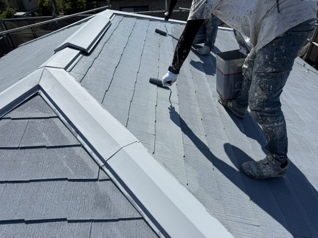 駒ヶ根市T邸下塗り（シーラー）2